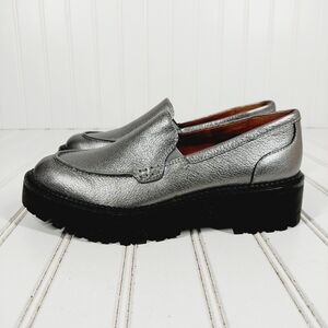 Caslon Millany Silver Chunky Sole Slip On Loafers B169